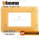 Placca 3 moduli ambraBticino Matix