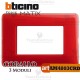 Placca 3 moduli corallo Bticino Matix