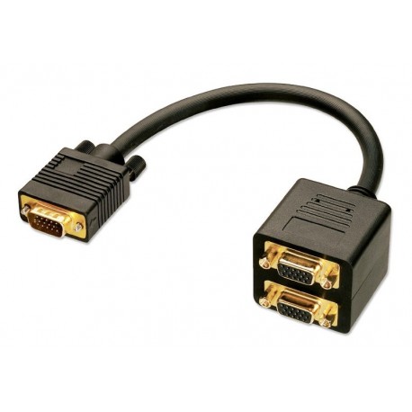 VGA Splitter con cavo 1 in 2 out Lindy 