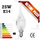 Lampada a incandescenza colpo di vento 25W E14 