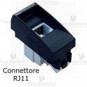 Presa telefonica RJ11 compatibile con serie Bticino LivingLight