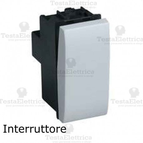 Interruttore bianco compatibile con serie Bticino LivingLight