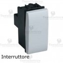 Interruttore bianco compatibile con serie Bticino LivingLight