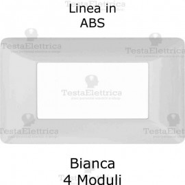 Placca in PVC bianca compatibile con serie Bticino Matix 