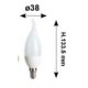 Lampadina a led colpo di vento 5 Watt E14 lampo