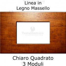 Placca in Legno Massello compatibile con serie Bticino Matix