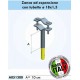 Zanca 10 cm per fissaggio pali a muro 