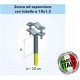 Zanca 20 cm per fissaggio pali a muro 