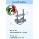 Zanca piccola per fissaggio pali a palo/ringhiera