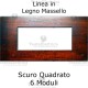 Placca in Legno Massello Scuro compatibile con serie Bticino Matix
