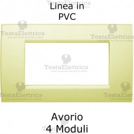 Placca in PVC Avorio compatibile con serie Bticino Matix