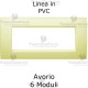 Placca in PVC Avorio compatibile con serie Bticino Matix