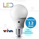 Lampadina a led con sensore crepuscolare goccia E27 12 Watt Wiva
