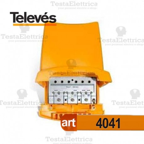 Miscelatore da palo VHF UHF UHF Televes con passaggio di corrente