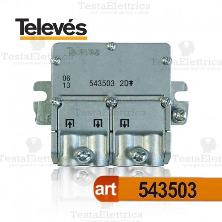 Mini Divisore 5...2400 MHz 2 uscite Televes