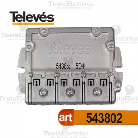 Divisore 5...2400 MHz 5 uscite Televes