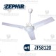 Ventilatore da soffitto bianco ZFS8120 Zephir