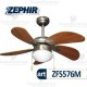 Ventilatore da soffitto Legno con luce Zephir
