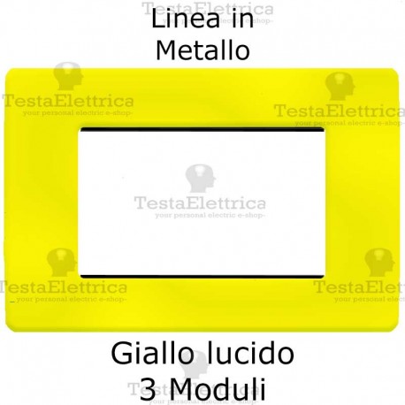Placca in Metallo Giallo compatibile con serie Bticino Matix 