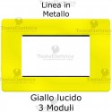 Placca in Metallo Giallo compatibile con serie Bticino Matix