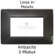 Placca in Metallo Antracite compatibile con serie Bticino Matix 