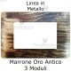 Placca in Metallo Marrone Oro  Anticato compatibile con serie Bticino Matix