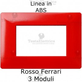 Placca in ABS Rosso Ferrari compatibile con serie Bticino Matix