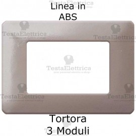 Placca in ABS Tortora compatibile con serie Bticino Matix