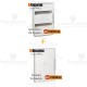 Centralino da parete serie wall F305PT24 + portello bianco f305b24