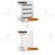 Centralino da parete serie wall F305PT72  + portello bianco f305b72