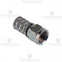 Connettore professionale F per cavi TV 6,8 mm