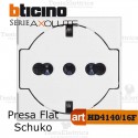 Presa FLAT standard tedesco Bianca Bticino Axolute