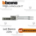 Spia Led Bianca 230Vac per moduli Assiali Bticino