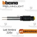 Spia Led Ambra 230Vac per moduli Basculanti Bticino