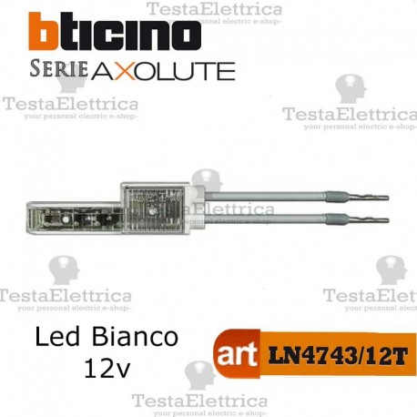 Spia Led Bianca 12Vac per moduli Assiali Bticino