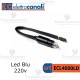 Spia Led Blu 220v per moduli Basculanti Elettrocanali