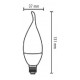 Lampadina a led fiamma 8 Watt E14 Stone