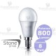 Lampadina a led sfera 8 Watt E14 Stone
