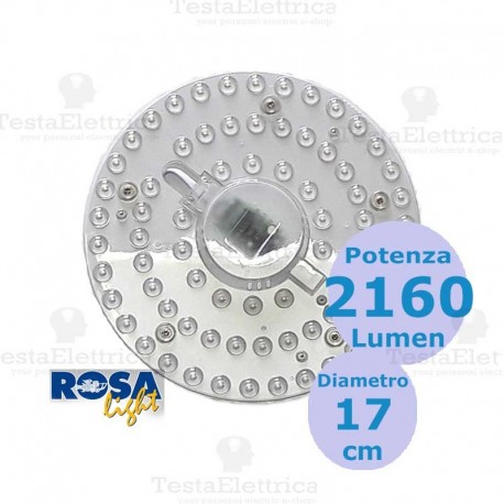 Piastra LED sostituzione circoline neon 24 Watt 4000 Kelvin