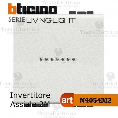 Invertitore 1P 2 moduli N4054M2 Bticino LivingLight Bianco