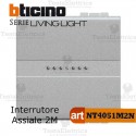 Interruttore 1P 2 moduli Bticino LivingLight Tech