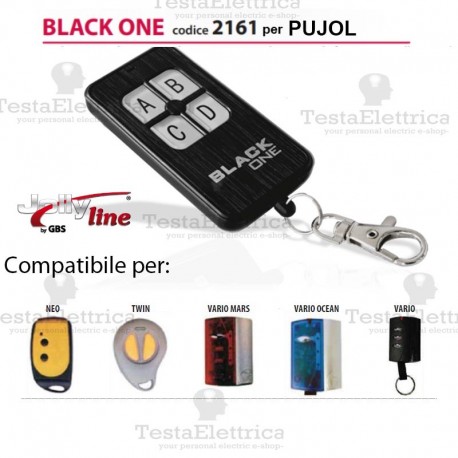 Telecomando compatibile PUJOL auto apprendente BlackOne
