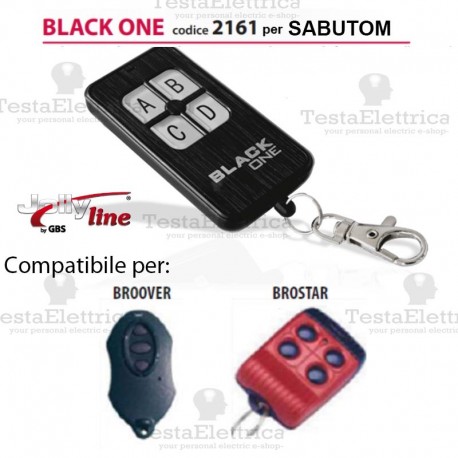 Black One 2161 Radiocomando compatibile SABUTOM Gbs JollyLine