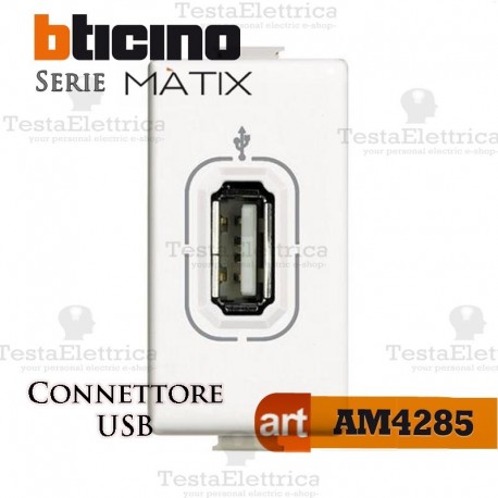 Presa USB trasmissione dati Bticino Matix