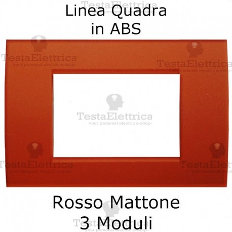 Placchetta rosso mattone compatibile con serie Bticino Matix