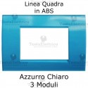 Placca in ABS Azzurro Chiaro compatibile con serie Bticino Matix