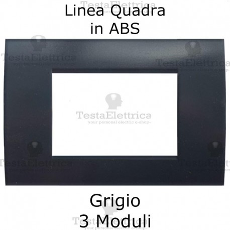 Placchetta grigio  compatibile con serie Bticino Matix