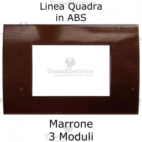 Placchetta marrone compatibile con serie Bticino Matix