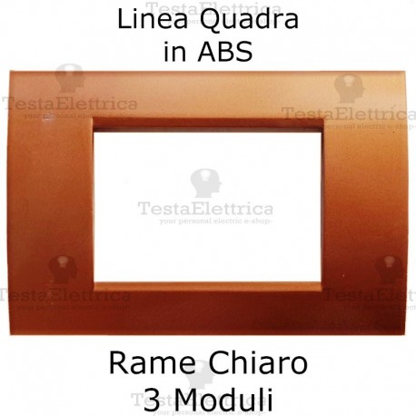 Placchetta rame chiaro compatibile con serie Bticino Matix