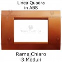 Placca in ABS rame chiaro compatibile con serie Bticino Matix